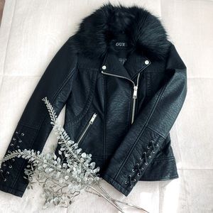 🖤 New guess leather jacket